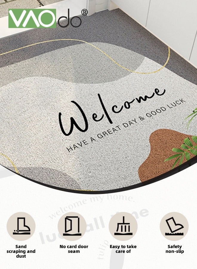 VAOdo Entrance Door Mat, Non-slip High Elasctic Mat, Simple Style High-absorbent Decorative Mat for Home Office Apartment 60*90CM - Image 4