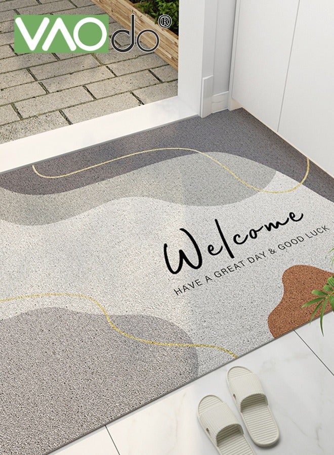 VAOdo Entrance Door Mat, Non-slip High Elasctic Mat, Simple Style High-absorbent Decorative Mat for Home Office Apartment 60*90CM - Image 1