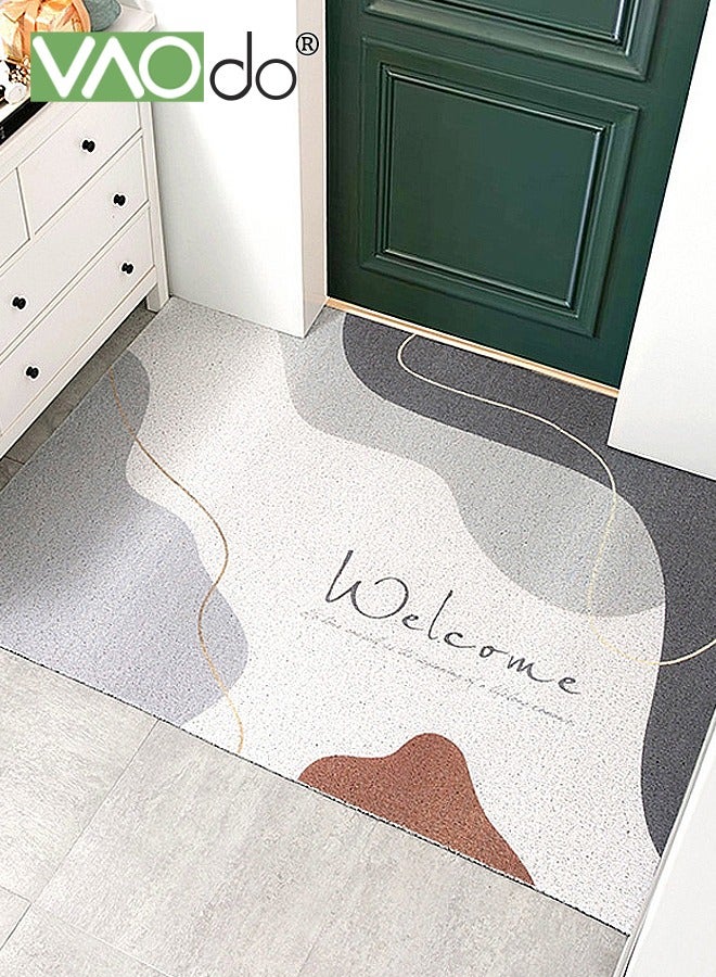 VAOdo Entrance Door Mat, Non-slip High Elasctic Mat, Simple Style High-absorbent Decorative Mat for Home Office Apartment 60*90CM - Image 2
