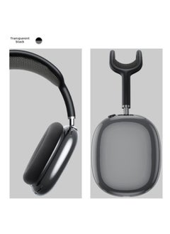 TPU Storage Case Case For Apple AirPods Max Transparent Bluetooth Headset-Color:Transparent Black