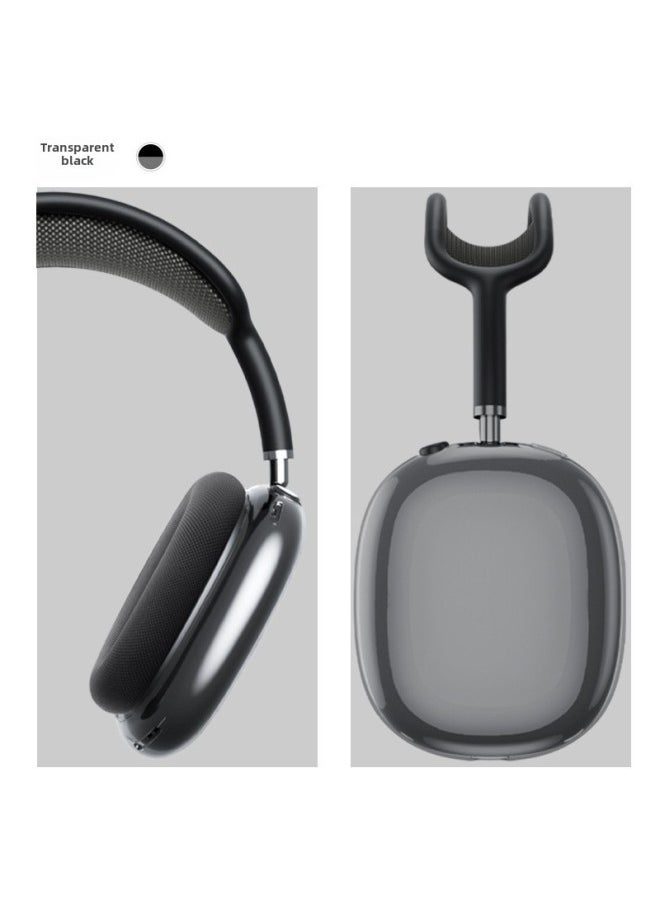 Generic - TPU Storage Case Case For Apple AirPods Max Transparent Bluetooth Headset-Color:Transparent Black - Image 1