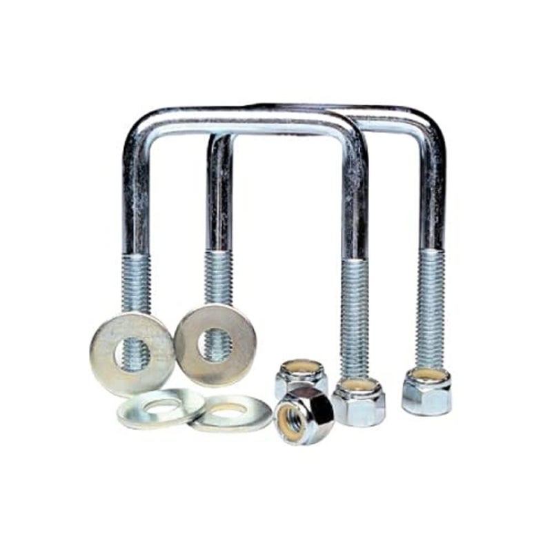 Tie Down Engineering 86830 UBolt Square Pair Zinc Plated 3816 X 318 X 4 X 134