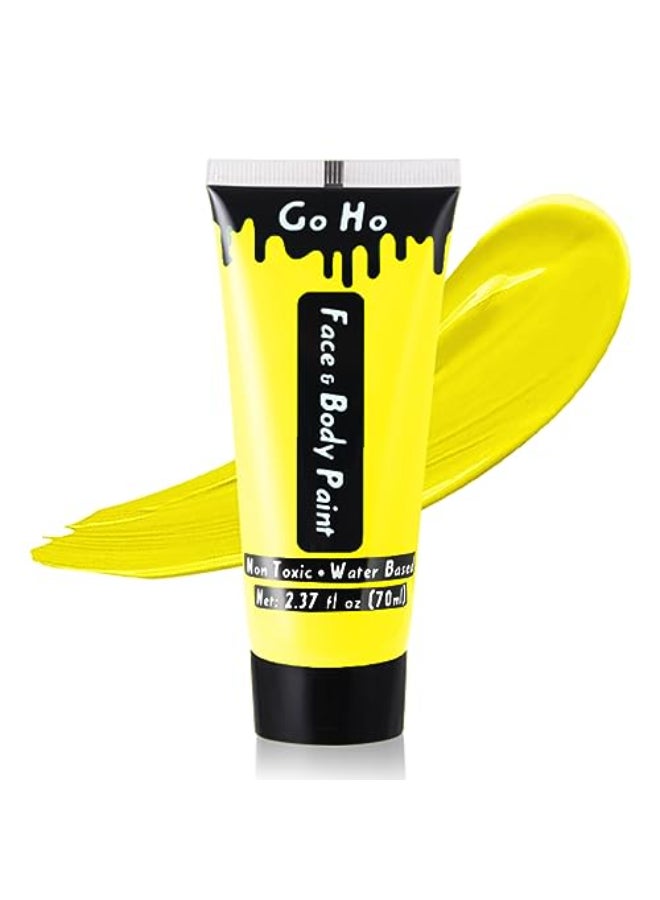 Go Ho Yellow Face Body Paint Washable237ozpcWater Based Cream Full Yellow Body Paint for Monster Minions Lion Tiger SFX Cosplay Costumes Festivals Halloween Makeup - Image 1