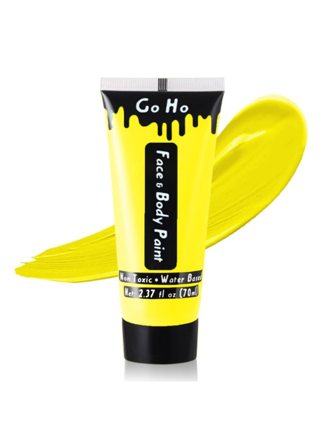 Go Ho Yellow Face Body Paint Washable237ozpcWater Based Cream Full Yellow Body Paint for Monster Minions Lion Tiger SFX Cosplay Costumes Festivals Halloween Makeup - Image 2