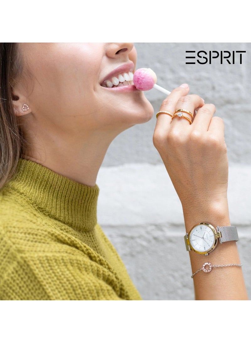 Esprit Stainless Steel Analog Women's Watch With Stainless Steel Silver Band ES1L251M0075 - Image 4