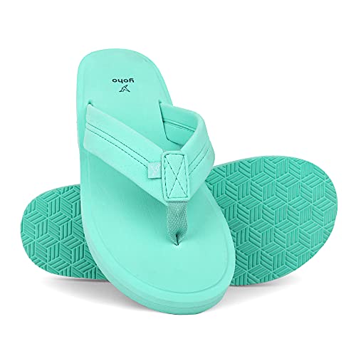 YOHO Women Sea Green soft slippers | comfortable and stylish flip flop slippers for Women in exciting colors | Daily Use| Lightweight | Anti Skid Chappal | Bubbles Size- 6 - Image 4