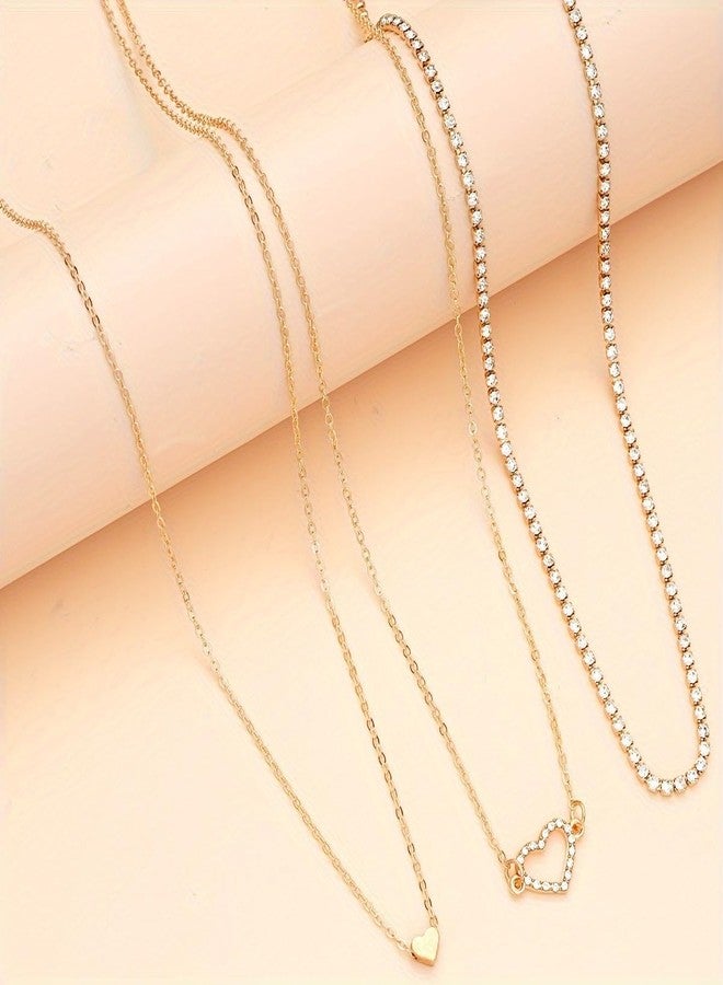 Fabme Women's Waist Chain - Heart shaped, Stylish Saree Gold Plated Belly Chain - 3 Layer Body Hip Chain for the Waist Ladies Sexy Bikini Jewelry (26-42 In) - Image 4