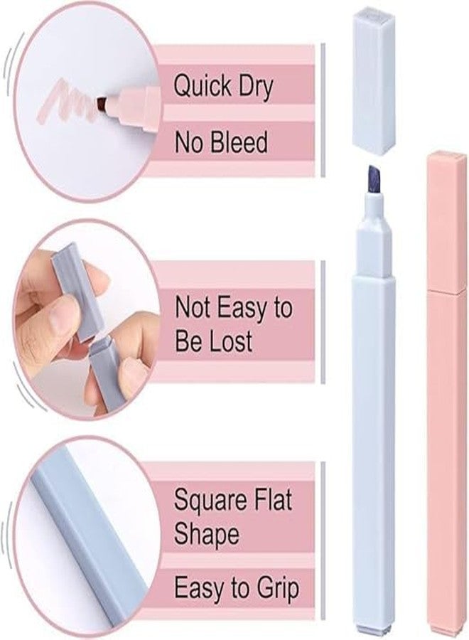 ADOERE مجموعة أقلام تظليل من أدويري، 6 قطع، أقلام تظليل بألوان الباستيل برأس ناعم مشطوف، مثالية للكتاب المقدس، وتدوين الملاحظات في المذكرات، واللوازم المدرسية والمكتبية. - Image 5