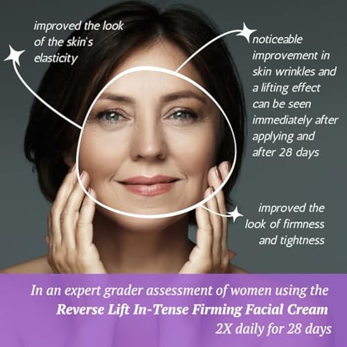 Serious Skincare Reverse Lift Cream In-Tense, Facial Moisturizer for Lifting & Firming, Day and Night, Hydrating, Anti-Aging Skin Care, Peptides, Face Tightening Plant Extracts 1.7 oz - Image 4