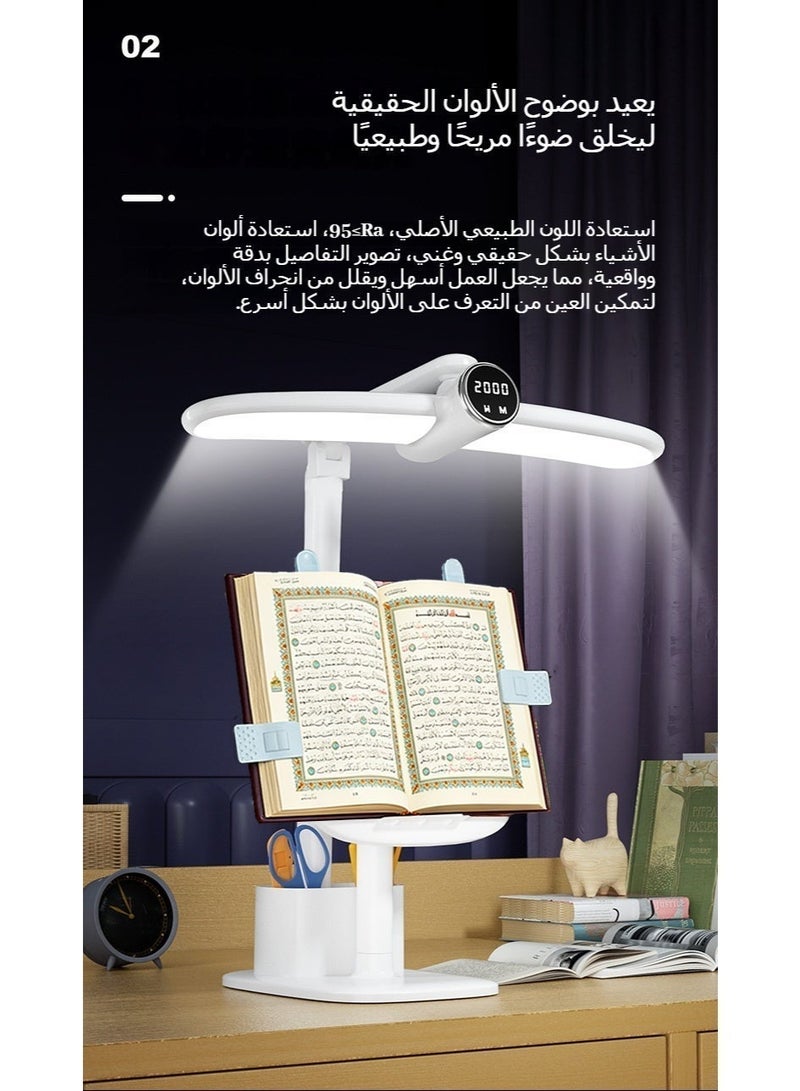Aijmil حامل الكتب مع المصباح |ستاند للكتب |ستاند للقران - Image 3