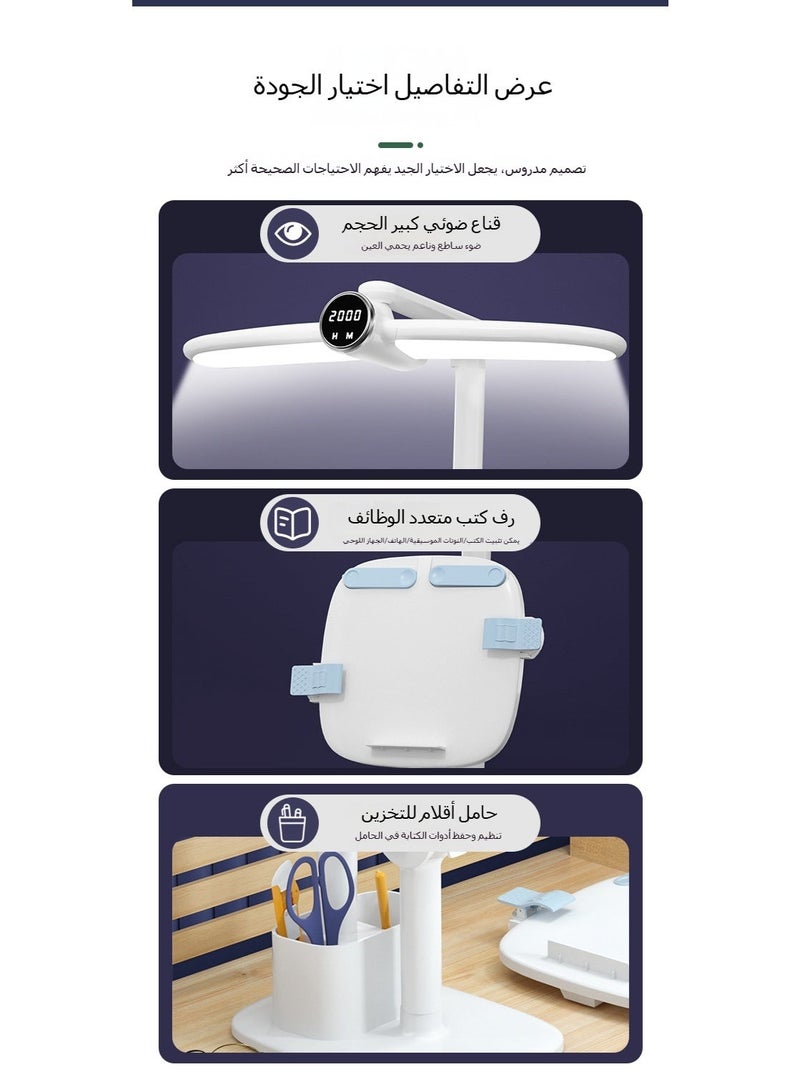 Aijmil حامل الكتب مع المصباح |ستاند للكتب |ستاند للقران - Image 2