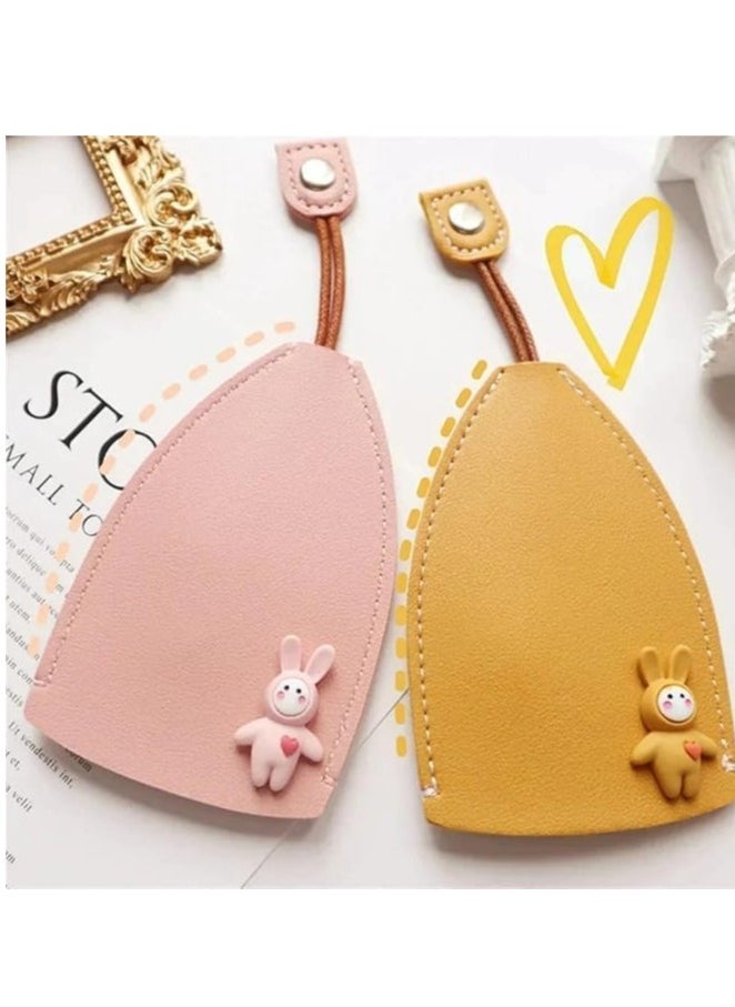 Plan A - Large Capacity Leather Key Case - Practical and Stylish Design, Fits 5-8 Keys, Durable Lanyard and Cute Decoration, Perfect for Commuting and Daily Organization - Image 1