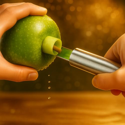 Top Chef Apple & Pear Corer – Remove Cores Cleanly in Seconds | Stainless Steel Serrated Blade - Image 2