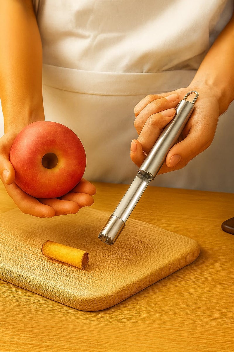 Top Chef Apple & Pear Corer – Remove Cores Cleanly in Seconds | Stainless Steel Serrated Blade - Image 5
