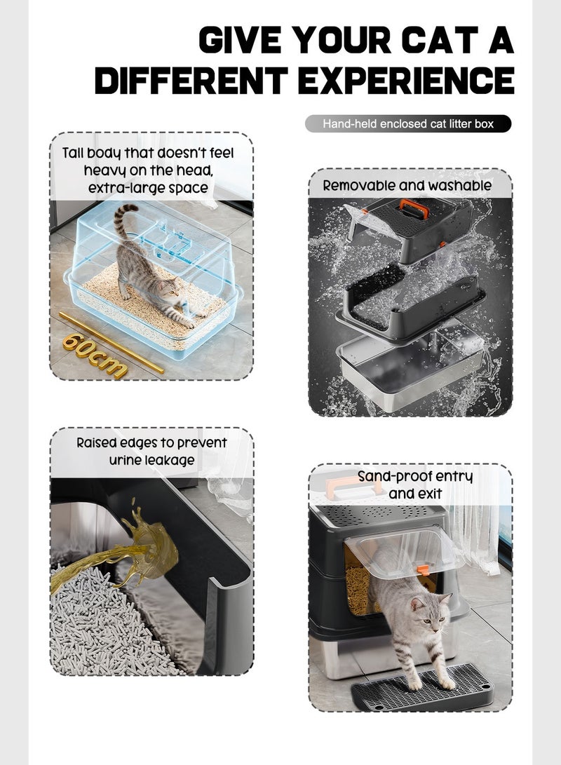 Kidle Stainless Steel Cat Litter Box - Image 3