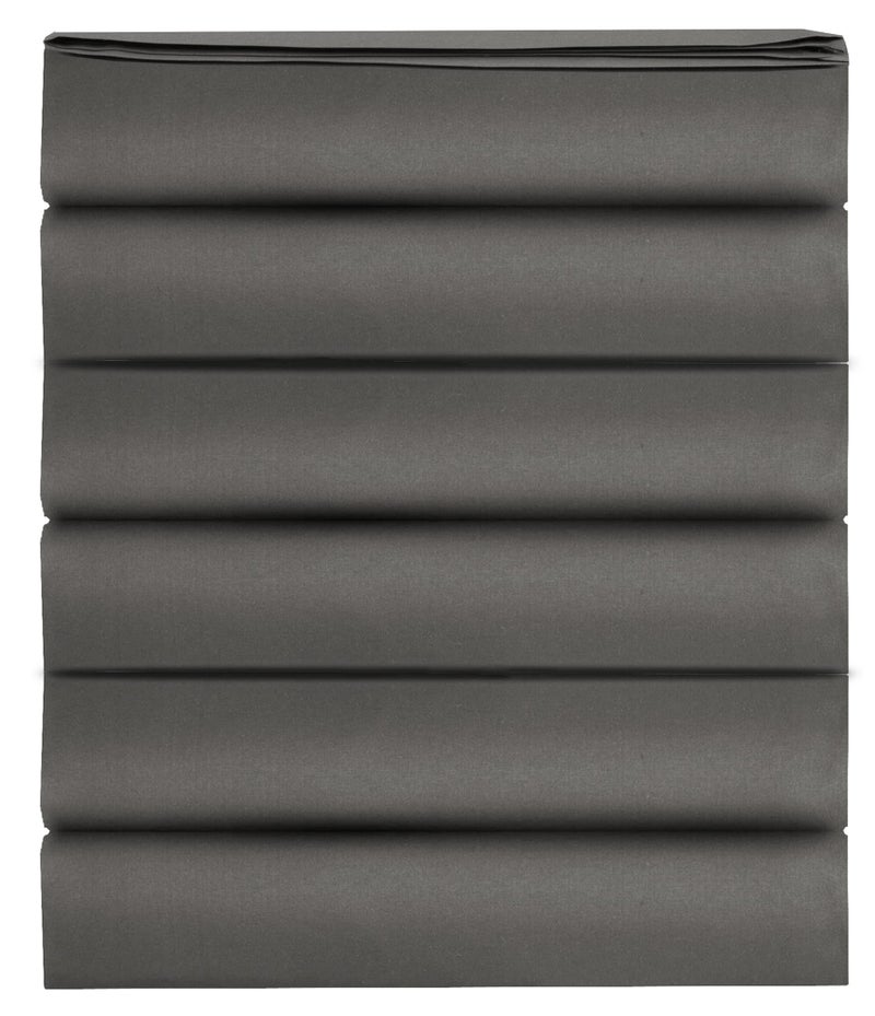 Elegant Comfort (6-Pack) Luxury Fitted Sheets! Premium Hotel Quality Elegant Comfort Wrinkle-Free 1500 Premier Hotel Quality 6-Pack Fitted Sheet with Storage Pockets on Sides, King Size, Gray - Image 3