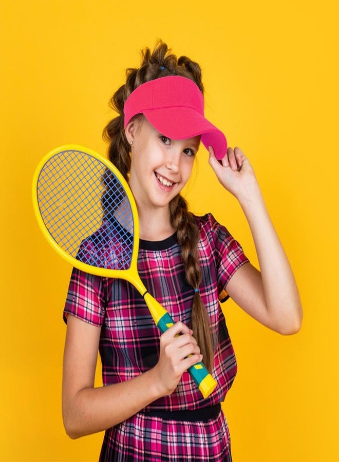 Ultrafun 9Pack Kids Sun Visor Hat UV Protection Sports Tennis Beach Summer Visor Hats for Boys Girls Aged 5 to 12 Years (9Pack-Multicolor) - Image 5