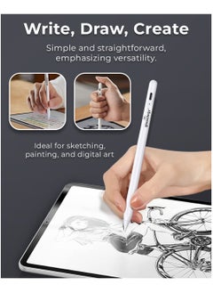 glassology Pencil for iPad 9th/8th generation with Palm Rejection, Stylus pen for iPad Compatible with iPad Pro 11/iPad Pro 12.9/iPad 6th/7th/8th/9th Gen/iPad Mini 5th/6th Gen/iPad Air 3rd/4th/5th Gen  - Image 3