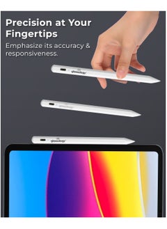 glassology Pencil for iPad 9th/8th generation with Palm Rejection, Stylus pen for iPad Compatible with iPad Pro 11/iPad Pro 12.9/iPad 6th/7th/8th/9th Gen/iPad Mini 5th/6th Gen/iPad Air 3rd/4th/5th Gen  - Image 2