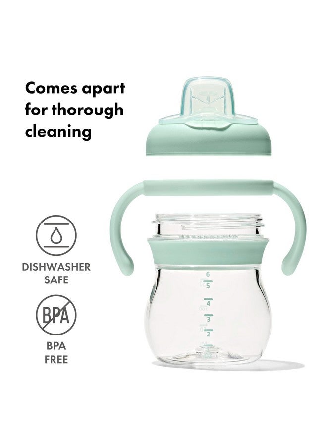 OXO Tot Transitions Soft Spout Sippy Cup with Removable Handles - 6 oz. - Opal - Image 3