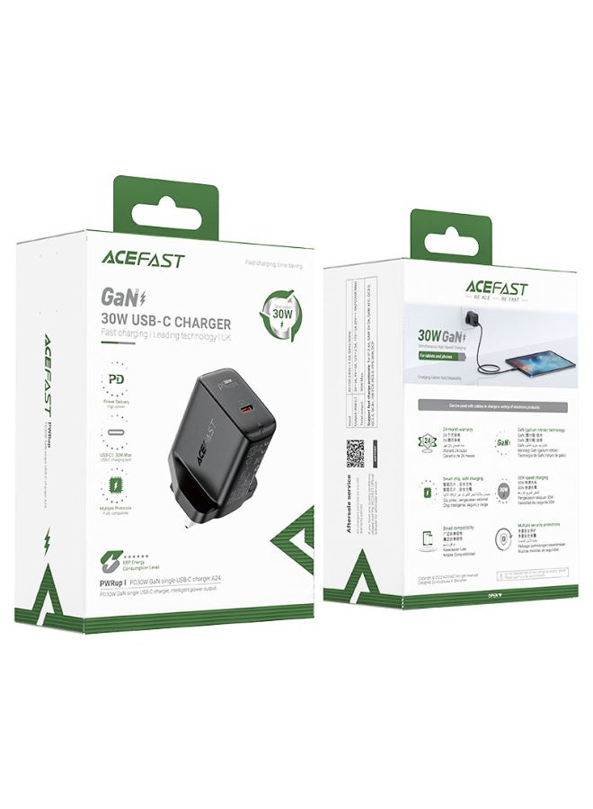 AceFast Fast Charge Wall Charger A24 GaN PD30W (1xUSB-C) UK - Image 3