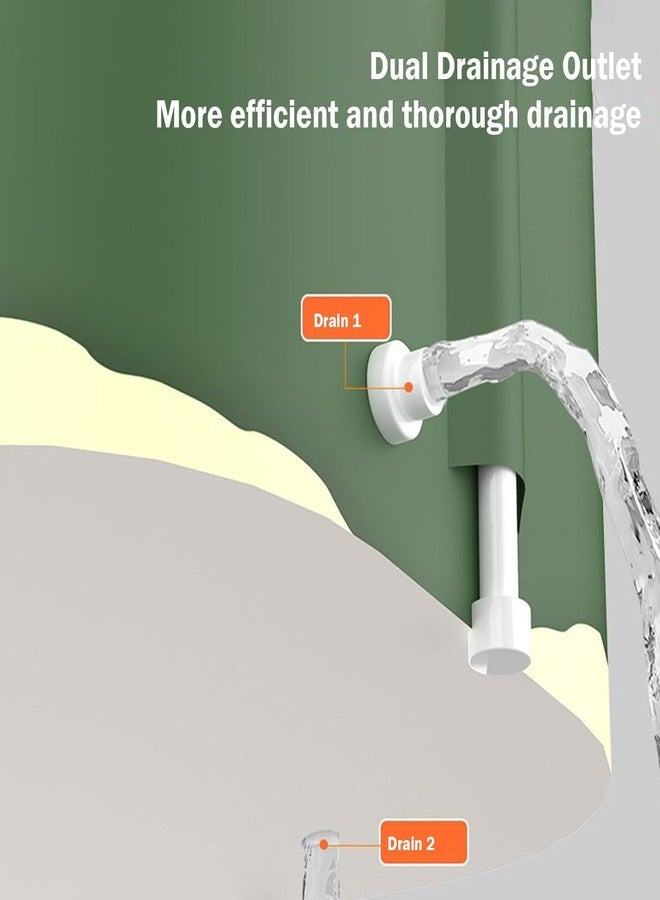 Yopple Foldable Bath Tub for Bathroom SPA Tub for Home Use with Drainage Hole For Adults And Kids Maintains Hot & Cold Water Thickened Insulated Ice Bath Tub for Adults (Panda) - Image 5