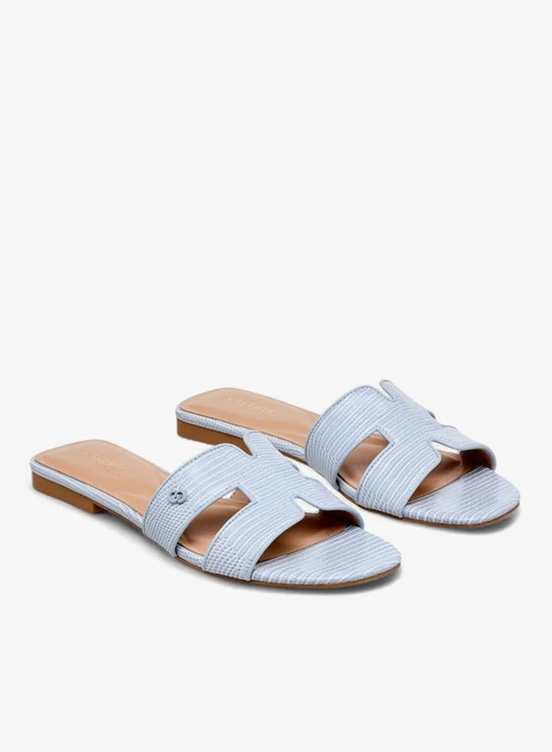 Celeste Women Animal Textured Slide Sandals