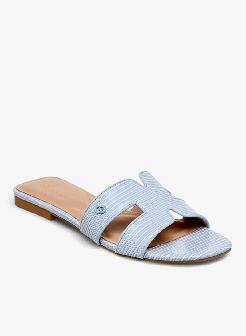 Celeste Women Animal Textured Slide Sandals