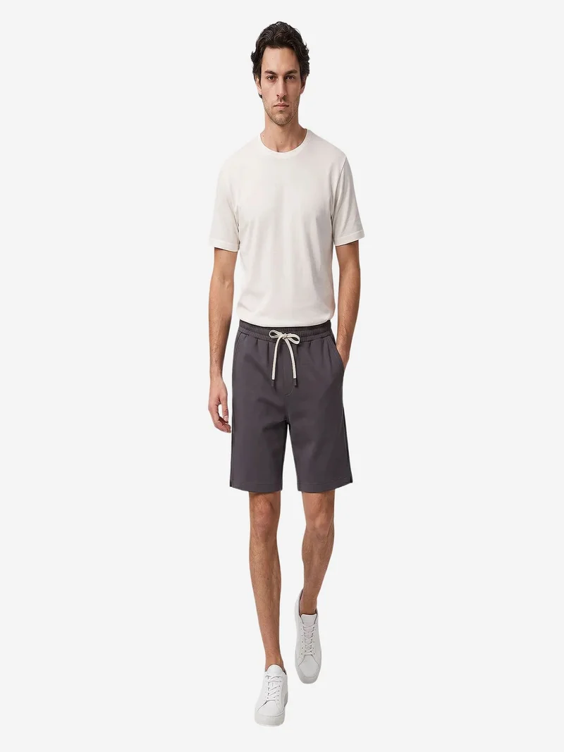 TOMMY Men's Mid Waist Jersey Shorts