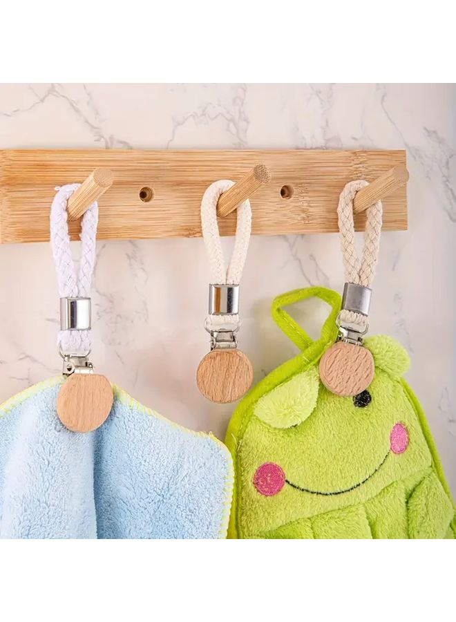 Modern Minimalist Wall Mounted Storage Clips Classic White 2pcs Dual Use Bathroom Kitchen Organizer Durable Space Saving Tool - Image 5