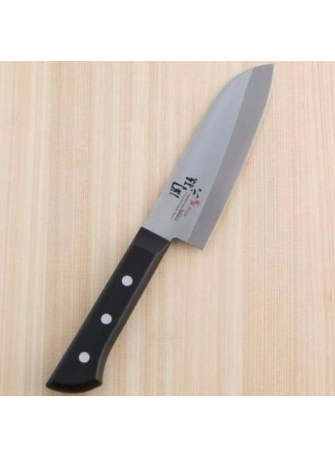 KAI Stainless Steel Ergonomic Handle Kitchen Knife Black and Silver 8 x 3 x 38 cm AB-5429 - Image 4