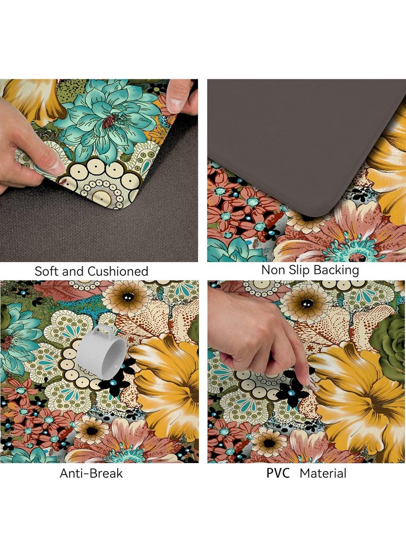 Bluejw 40*60+40*150cm Color Non Slip Soft And Comfortable Decorative Floor Mat 2 Piece  - Image 4