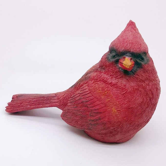 CARDINAL FIGURINE DECOR CARDINAL GIFTS CARDINAL BIRD DECORATIVE FIGURINE HOME GARDEN STATUE