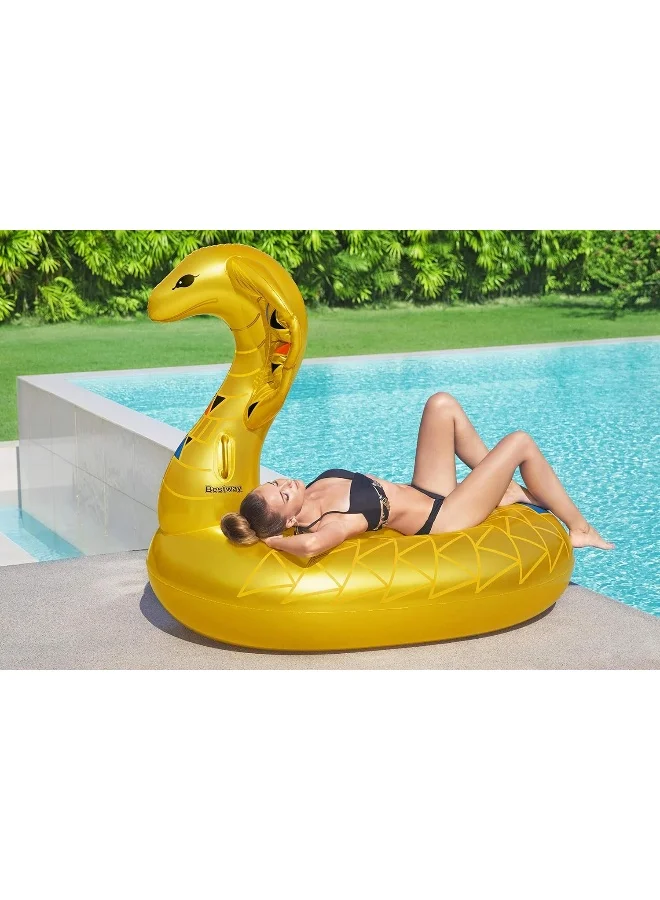 Bestway Golden Cobra Island Ride-On Pool Float 180cm 180cm