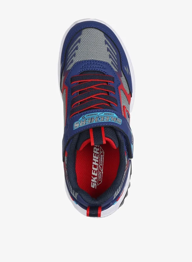 SKECHERS Boys Light-Up Sports Shoes with Hook and Loop Closure - LIGHT STORM 3