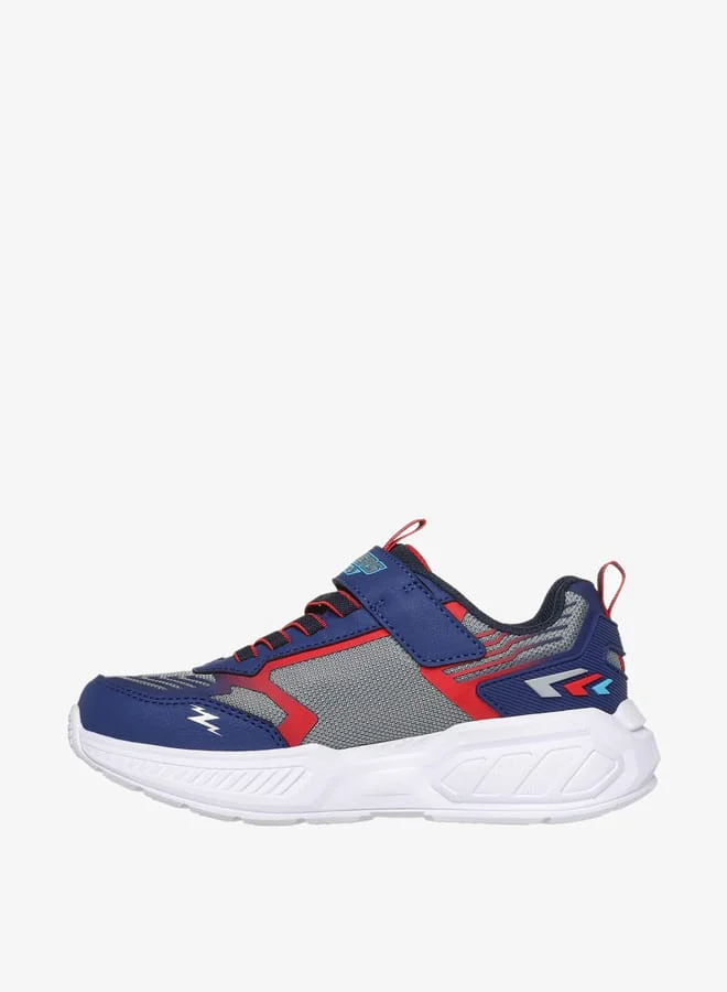 SKECHERS Boys Light-Up Sports Shoes with Hook and Loop Closure - LIGHT STORM 3