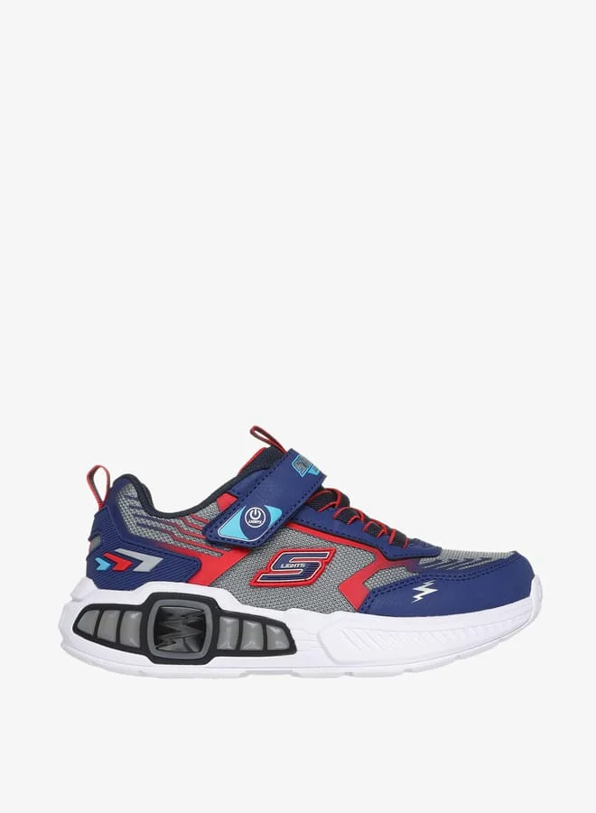 SKECHERS Boys Light-Up Sports Shoes with Hook and Loop Closure - LIGHT STORM 3