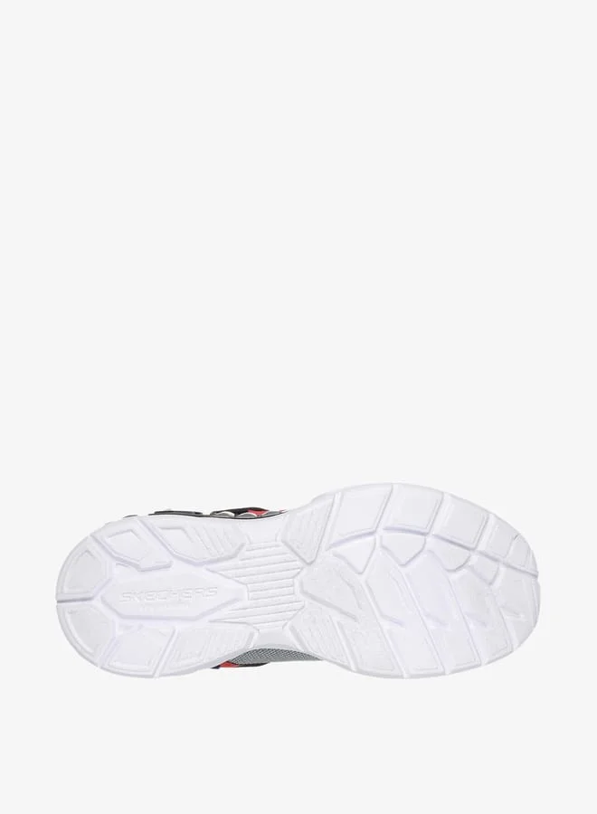 SKECHERS Boys Light-Up Sports Shoes with Hook and Loop Closure - LIGHT STORM 3
