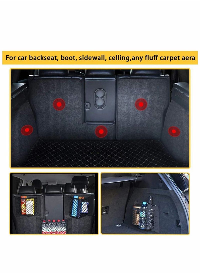 Excefore - 2 Pack Storage Net for Bottles/Groceries,Storage Organizers for Car/Truck/Trunk Multifunctional Mesh Car Boot Tidy Organiser Cargo Net Storage for Vehicle - Image 1