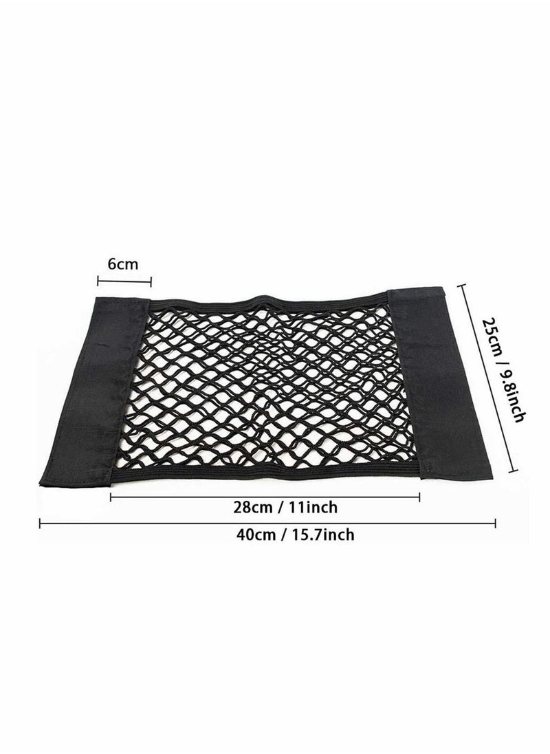 Excefore - 2 Pack Storage Net for Bottles/Groceries,Storage Organizers for Car/Truck/Trunk Multifunctional Mesh Car Boot Tidy Organiser Cargo Net Storage for Vehicle - Image 1