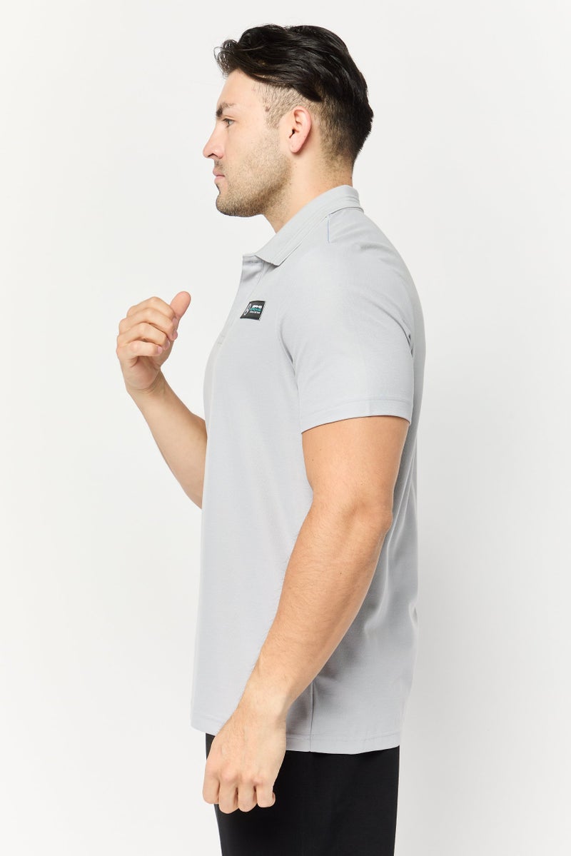 PUMA Puma x Mercedes AMG Men Sportswear Fit Short Sleeves Outdoor Polo Shirt, Grey - Image 3