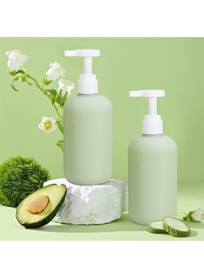 4PCS,Travel Shampoo and Conditioner Bottles,Squeeze Bottles with Flip Cap,Pump Dispenser Bottles,Refillable Containers for Lotion Leak Proof Travel Bottle (Color : Green) - Image 1