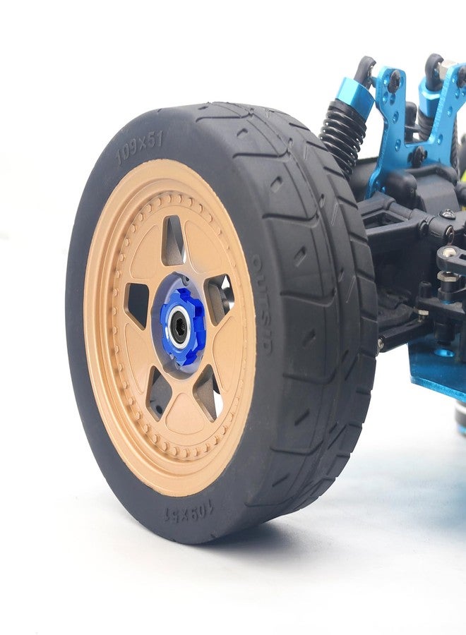 OGUNKE OGRC 12mm to 17mm Wheel Hex Adapter Aluminum Hub Extension Conversion Nuts for 1/10 RC Racing Tires (Blue) - Image 4