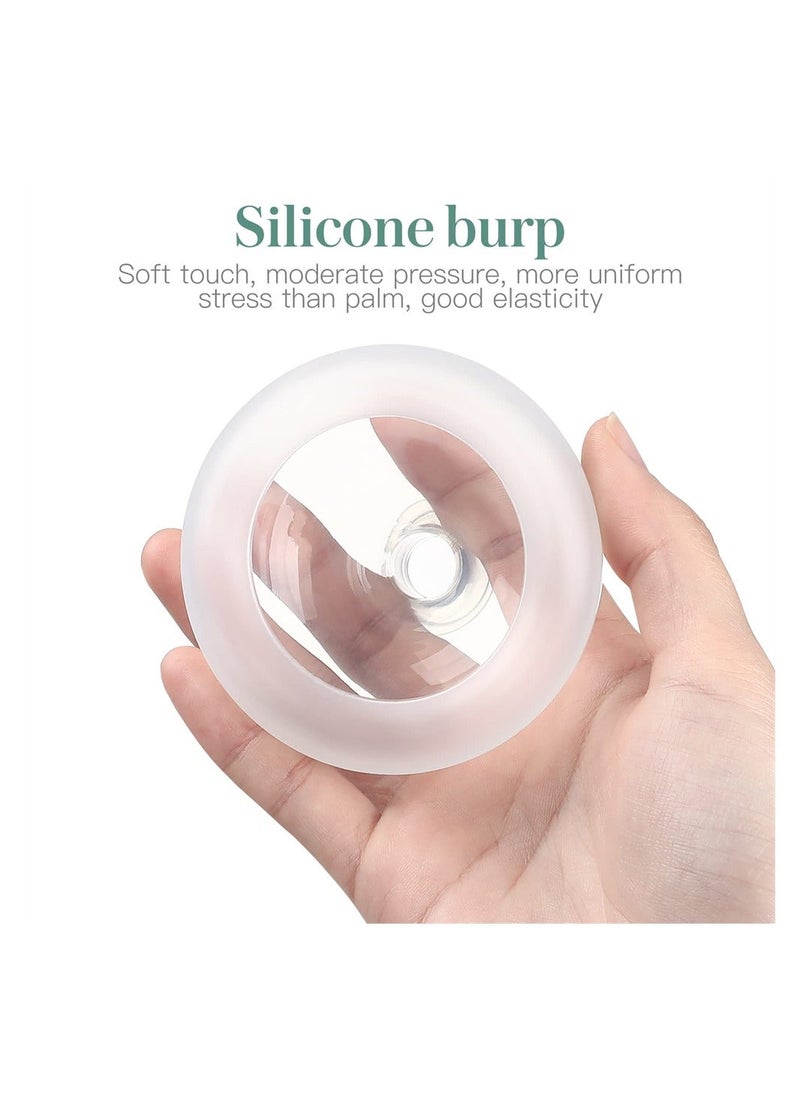 Generic - 2PCS Chest Percussion Cup, Chest Physical Therapy Aids, Mucus Removal Device Flutter Valve Mucus Removal Device Professional Palm Sputum Remover (S+L) - Image 1