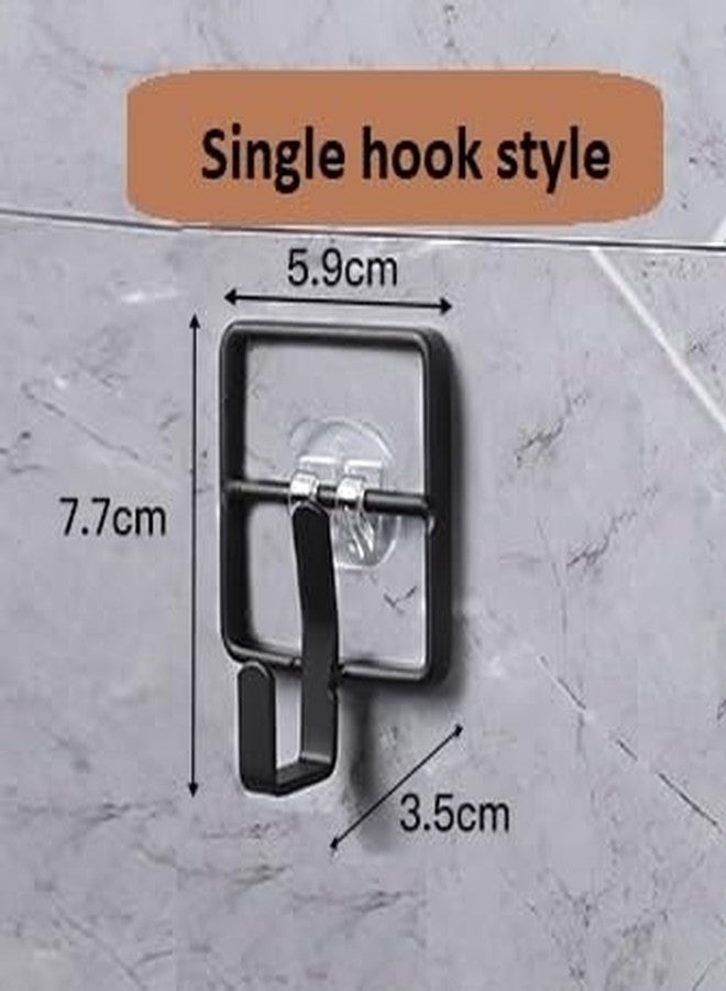 Zebroc Punch-Free Hooks for Hanging Coats and Hats/Cloth-Towel Hanger/Hooks Behind The Door Hanger/Bathroom Accessories/Strong Adhesive Kitchen Hooks (Single Hook Style, 2) - Image 4