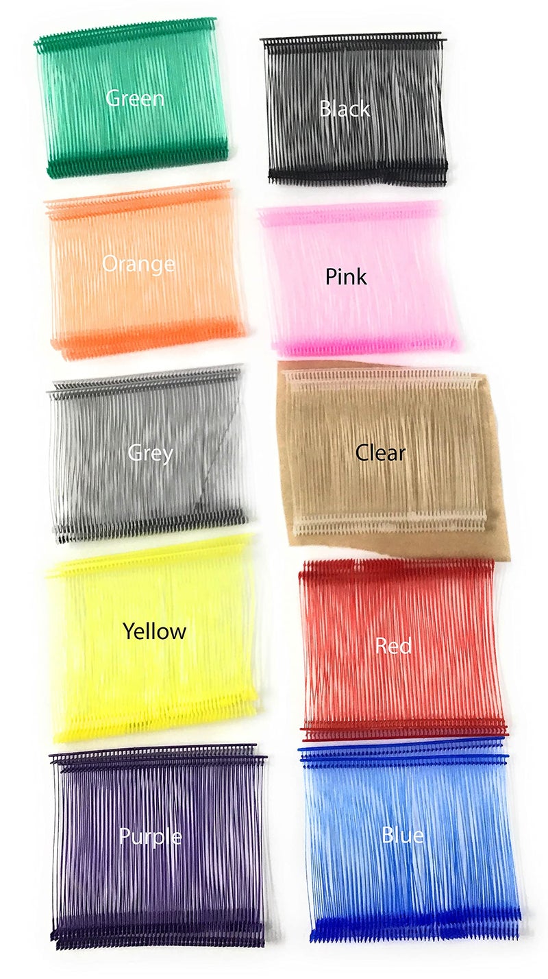 ExecuSystems Standard Tagging Gun Barbs Fasteners 3 Inch 100 Each of Ten Colors 1000 Total Barbs - Image 3