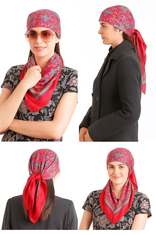 CHACKO Women’s Wool Winter Scarf | Soft & Warm Woolen Muffler | Stylish Cold Weather Wrap for Women | Pack of 1_Maroon - Image 5