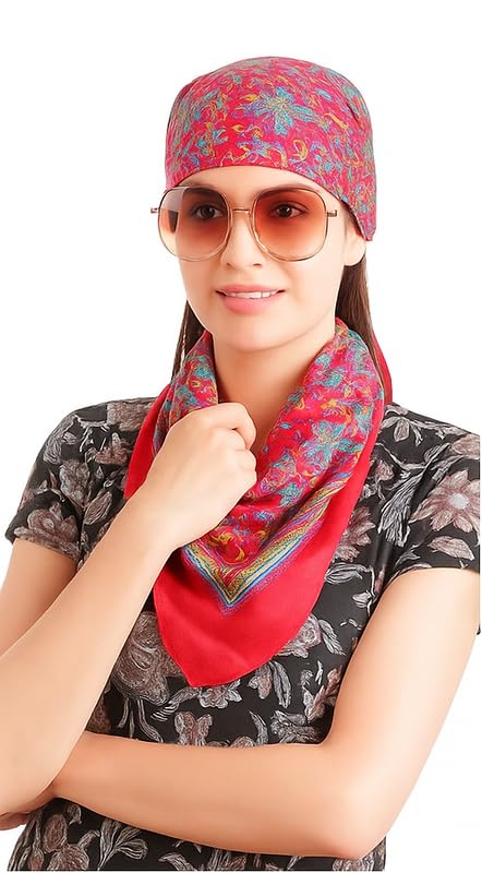 CHACKO Women’s Wool Winter Scarf | Soft & Warm Woolen Muffler | Stylish Cold Weather Wrap for Women | Pack of 1_Maroon - Image 4