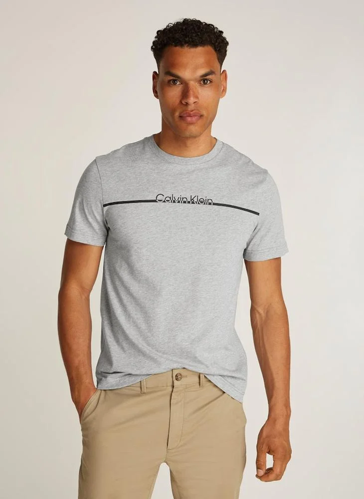 CALVIN KLEIN Logo Short Sleeve  T-Shirt