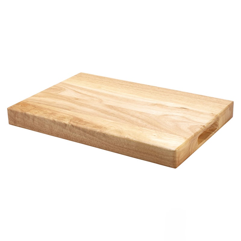 Winco WCB-1218 Wooden Cutting Board, 12-Inch x 18-Inch x 1.75-Inch, Tan, 12 X 18 - Image 1